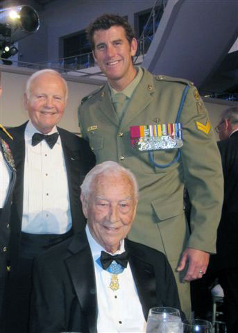 Bruce Whitman, Benjamin Roberts-Smith (one of 8 living Victoria Cross holders), and Walter Ehlers (MoH Recipient - WWII)