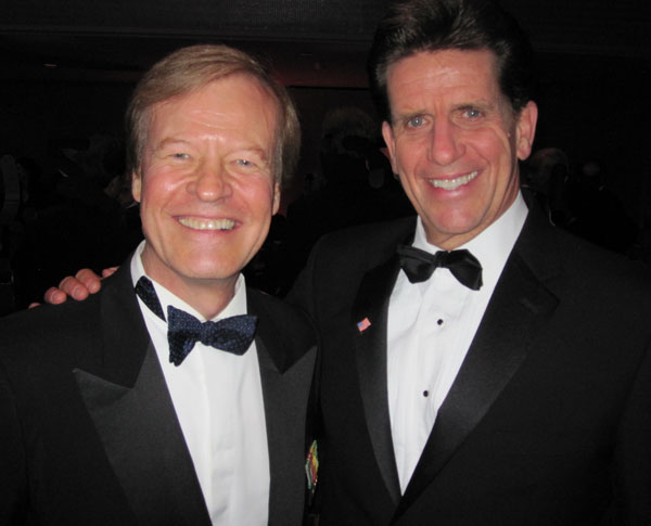 Scott with Al Carey (right), CEO Of PepsiCo Americas Beverages, who received a USO Distinguished Service Award