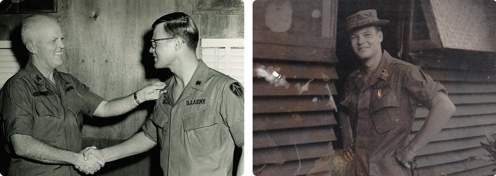 Scott Higgins during his time in the Army in Vietnam, 1967