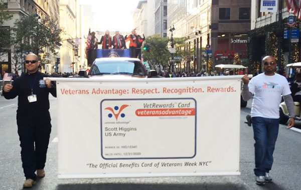 Veterans Advantage: At the NYC Veterans Day Parade