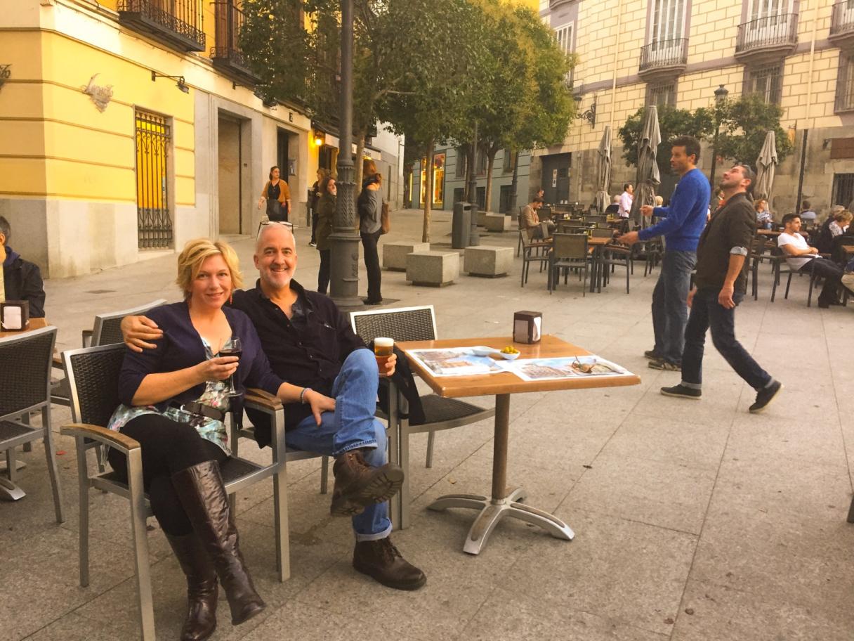 Stann Coerr with his wife in Spain