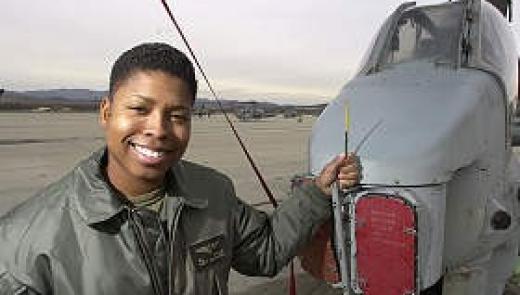 Marine Capt. Vernice Armour is the Department of Defense’s first black female combat pilot. She flies AH-1W Super Cobra helicopters like this one at the Camp Pendleton airstrip. Photo:CHARLIE NEUMAN / Union-Tribune