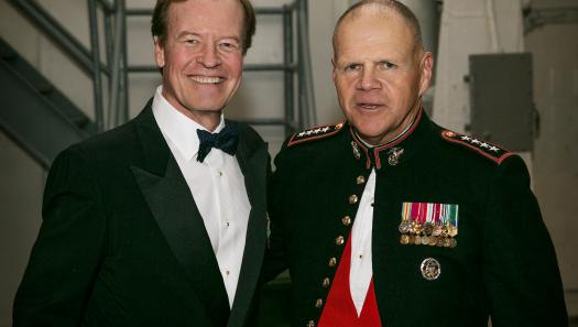 Scott higgins and Gen. Robert Neller at Marine Corps Birthday Gala