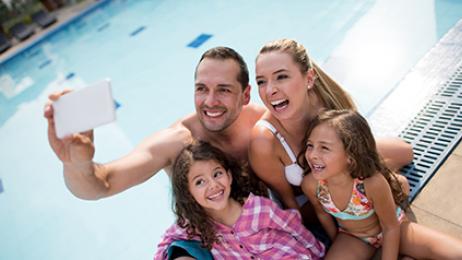 comfort inn deal tile family at pool